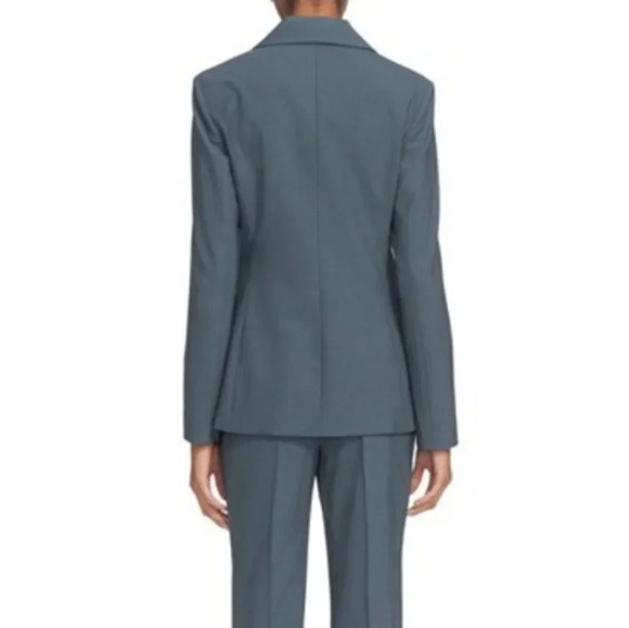 Theory Brixmill Betoken Virgin Wool Single Breasted Blazer Suit Jacket Blue 0 - Picture 3 of 17